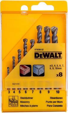 Produktbild DeWalt WANDBOHRER-BOHRER-SET. 8 Teile KASTEN (3-10 Millimeter)