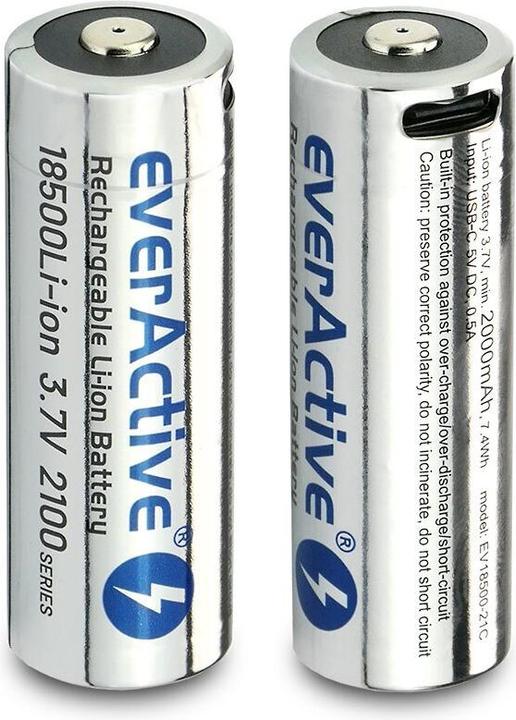 Immagine prodotto Everactive 18500 Li-Ion (1 pz., 18500, 2100 mAh)