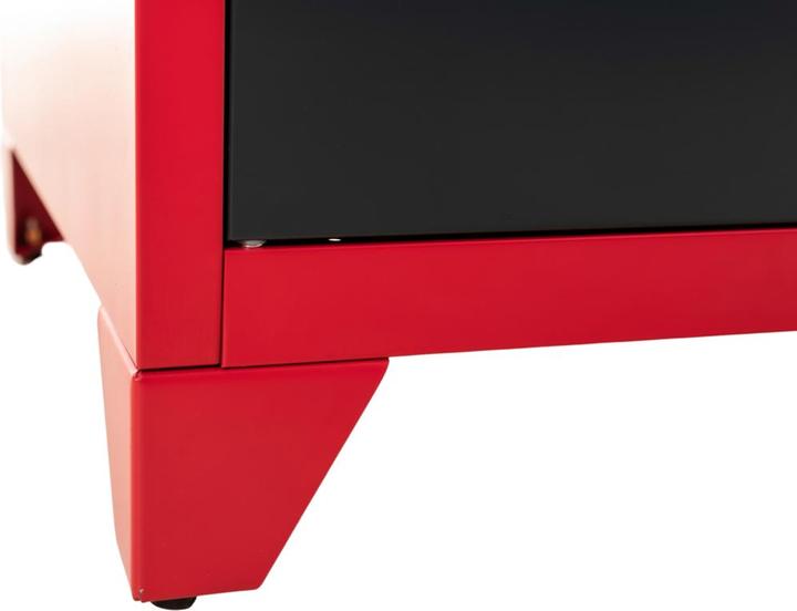 Image du produit Jet-Line Armoire à dossiers Vestiaire ODESSA rouge-gris foncé 2 portes
