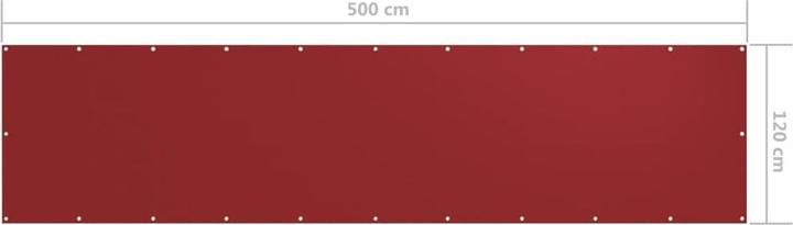 Produktbild VidaXL Balkon-Sichtschutz Oxford-Gewebe Rot (800 cm)