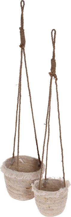 Produktbild Casativo Hängende Blumentöpfe aus Seegras, 2er Set