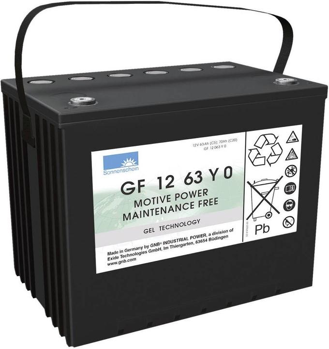 Sonnenschein Bleiakku 12 V 63 Ah GNB GF 12 (12 V, 63 Ah)