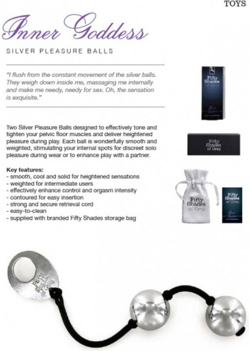 Produktbild Fifty Shades of Grey Inner Goddess Silver Pleasure Balls