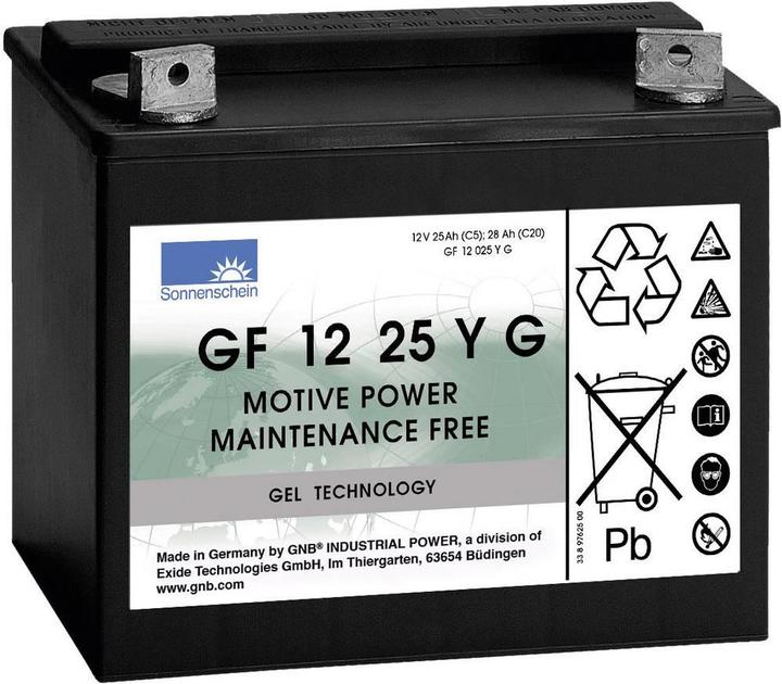 Produktbild Sonnenschein Bleiakku 12 V 25 Ah GNB GF 12 (12 V, 28 Ah)
