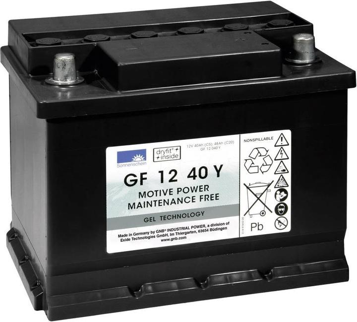 Sonnenschein Bleiakku 12 V 40 Ah GNB GF 12 (12 V, 48 Ah)