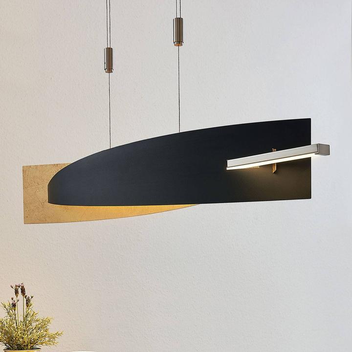Image du produit Lucande Marija Lampe à suspendre L100 Black/Gold (1100 lm)