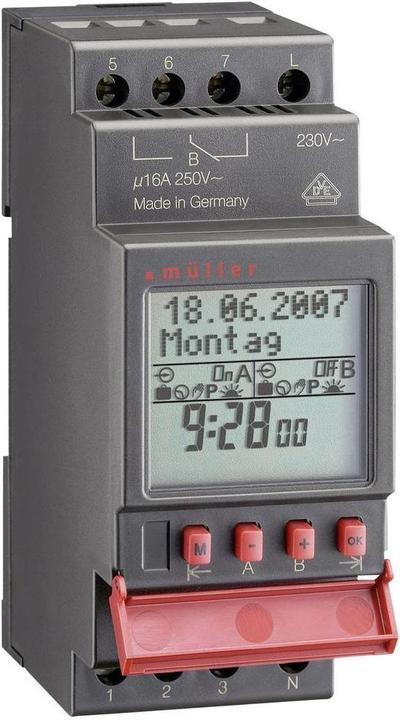 Actual product image müller DIN rail timer digi