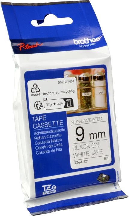 Produktbild Brother Tze-N221 (0.90 cm, Grau)