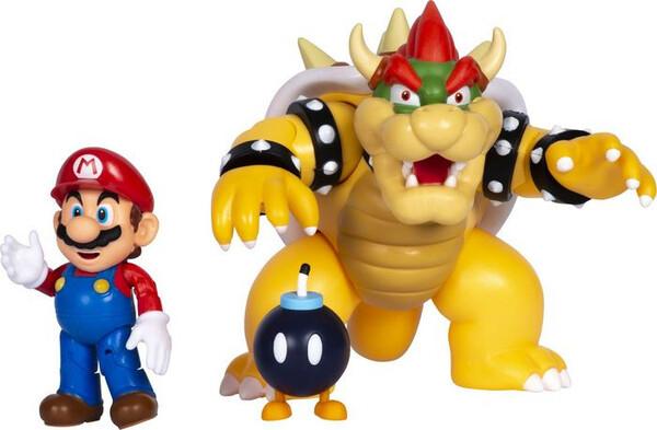 Actual product image Jakks Pacific World of Nintendo: Mario vs. Bowser Lava Battle