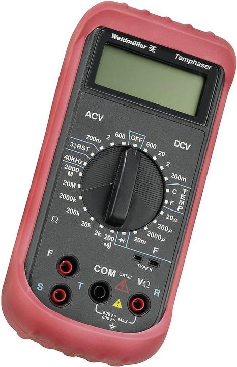 Produktbild Weidmüller Hand-Multimeter digital TEMPHA (CAT III 600V)