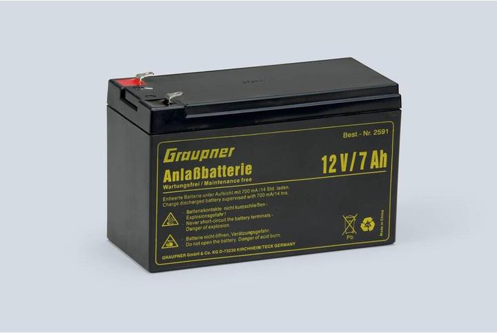 Produktbild Graupner Modellbau-Akku (Blei) 12 V 7 A (12 V, 7000 mAh)