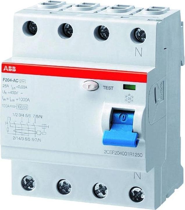 Immagine prodotto ABB Salvavita 4-poli 63A 0.3A F204