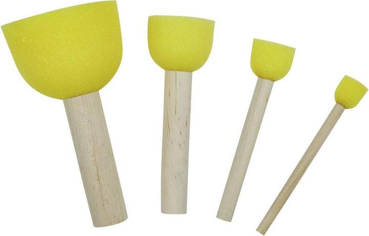 Actual product image Zahn Pinsel Sponge Brush Foam 4pcs