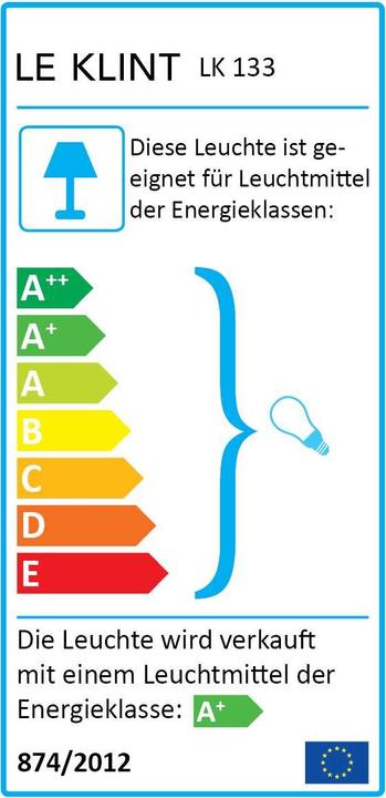 Label énergétique Le Klint Lamelle (E27)