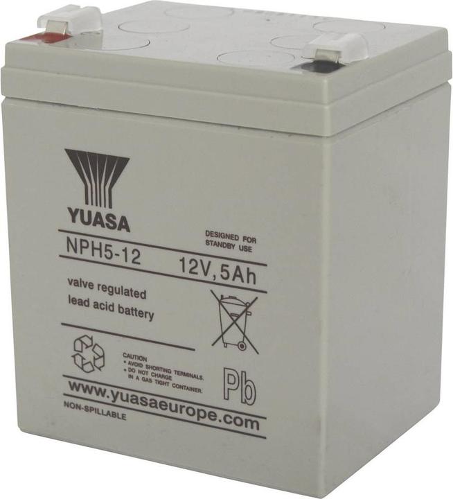 Yuasa Batteria al piombo 12 V 5 Ah NPH 5-12 NP (12 V, 5000 mAh)