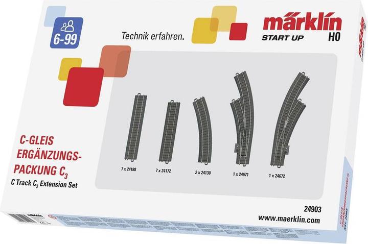 Märklin H0 C-spoor (met ballast) 24903 (H0-maatstaf)