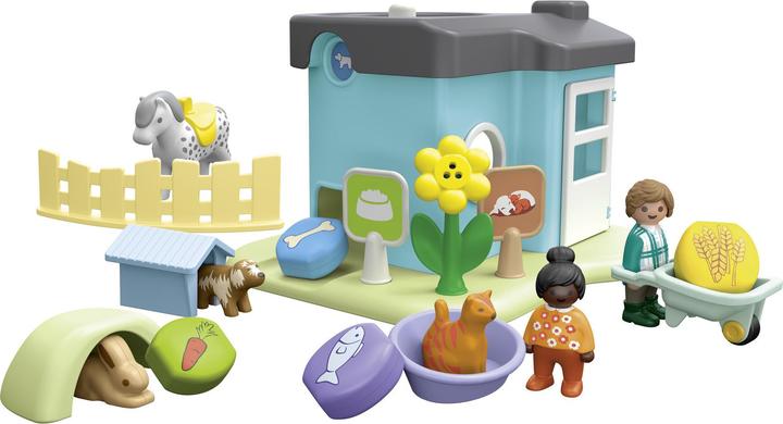 Image du produit Playmobil Pension pour animaux avec distributeur de nourriture (71690, Playmobil 1.2.3)