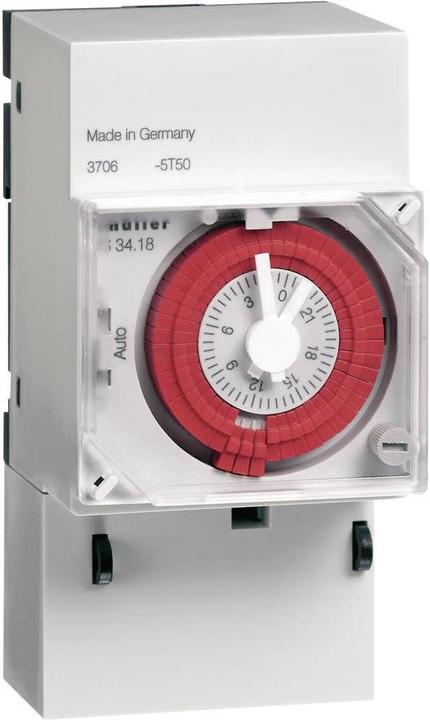Actual product image müller Top-hat rail timer analogue