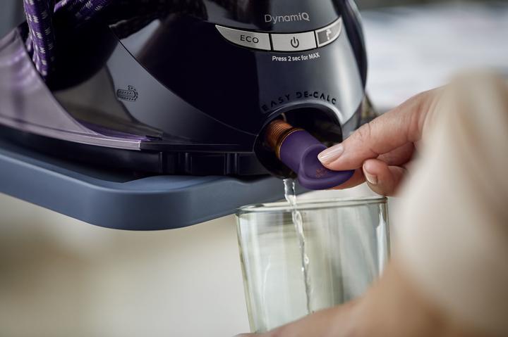 Actual product image Philips GC9675/80 PerfectCare Elite Plus Steam Ironing Station, Black/Purple (2700 W, 550 g/min)