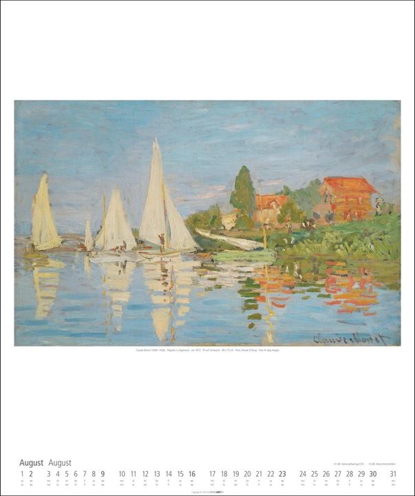 Produktbild Claude Monet Kalender 2026 (46 x 55 cm, Deutsch, Englisch)