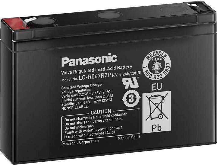 Panasonic Bleiakku 6 V 7.2 Ah 6 V 7,2 Ah (6 V, 7200 mAh)
