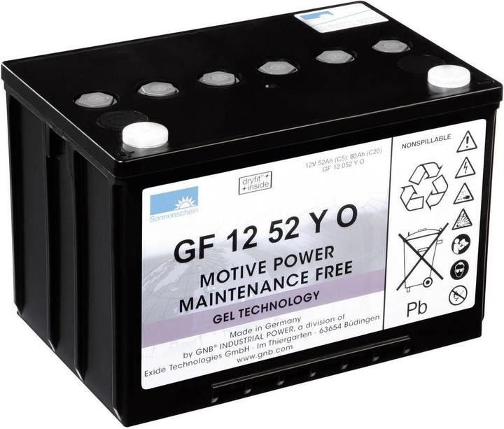 Produktbild Sonnenschein Bleiakku 12 V 52 Ah GNB GF 120 (12 V, 60 Ah)