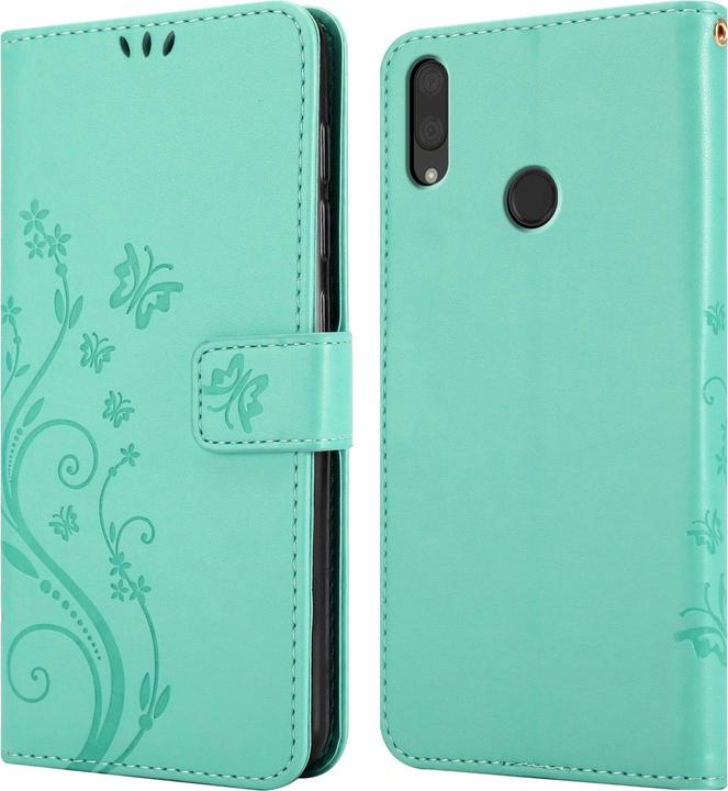 Productafbeelding Cadorabo Boekhoesje met bloem voor Huawei Y7 2019 / Y7 PRIME 2019 (Huawei Y7 (2019), Huawei Y7 Prime (2019))