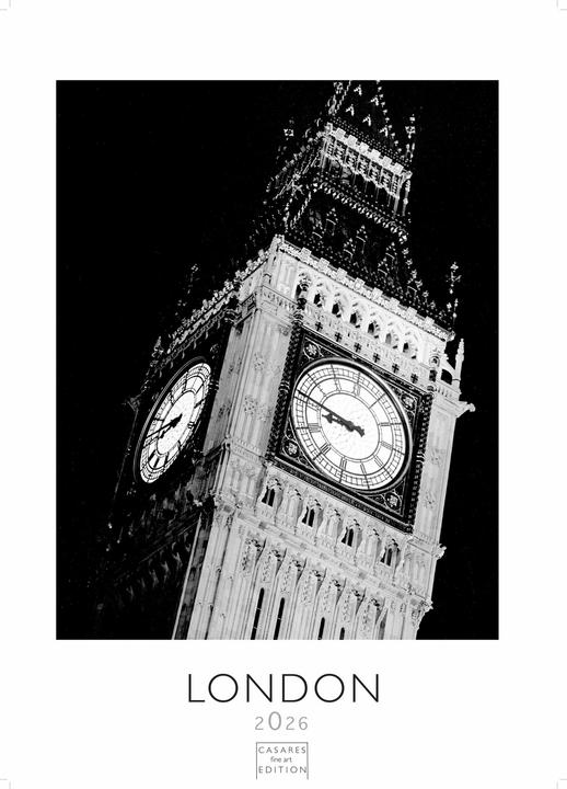 Image du produit London schwarz-weiss 2026 S 29x21cm (Allemand)