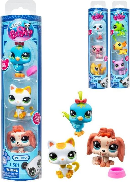 Immagine prodotto Littlest Pet Shop - TRIO DI ANIMALI IN TUBO ASSORTITI (00550)