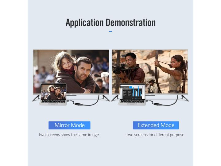 Image du produit Ugreen Adaptateur HDMI vers VGA Convertisseur avec audio (1 m, VGA)