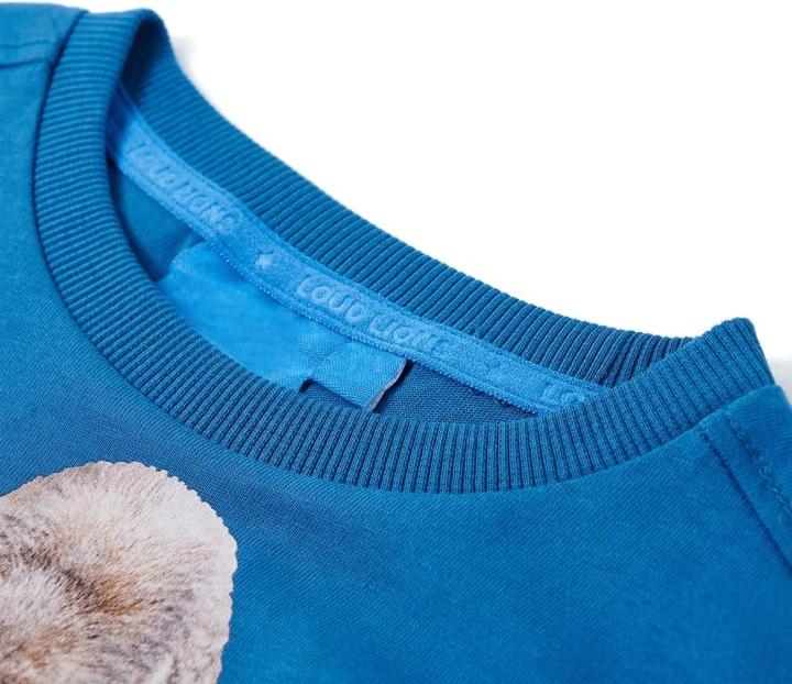 Immagine prodotto VidaXL Camicia da bambino a maniche lunghe blu petrolio 128,Materiale: 100 (128)