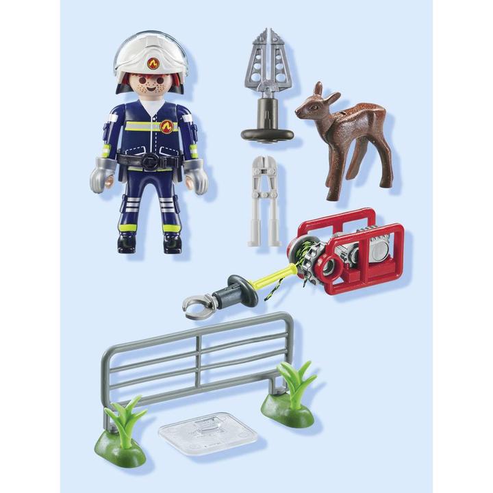 Image du produit Playmobil Sauvetage d'animaux par les pompiers (71467, Playmobil Action Heroes)