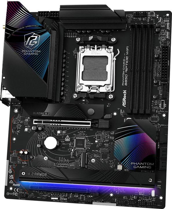 Image du produit AsRock Phantom Gaming B850 Riptide WiFi (AM5, AMD B850, ATX)