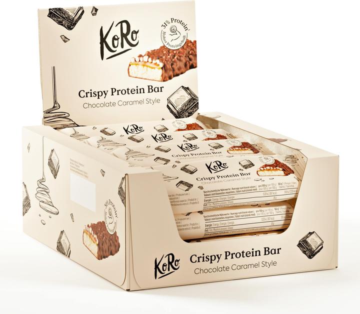 KoRo Crispy Protein Bar (Caramel flavour, 12 pcs., 720 g)