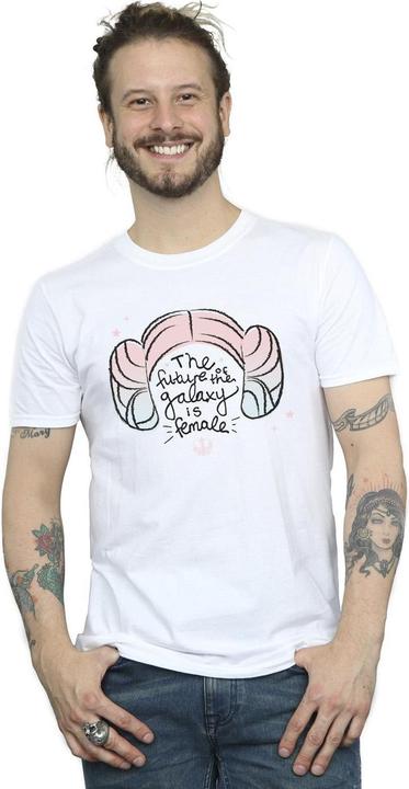 Actual product image Star Wars Mens Princess Leia Future Of The Galaxy T-Shirt (XXL)