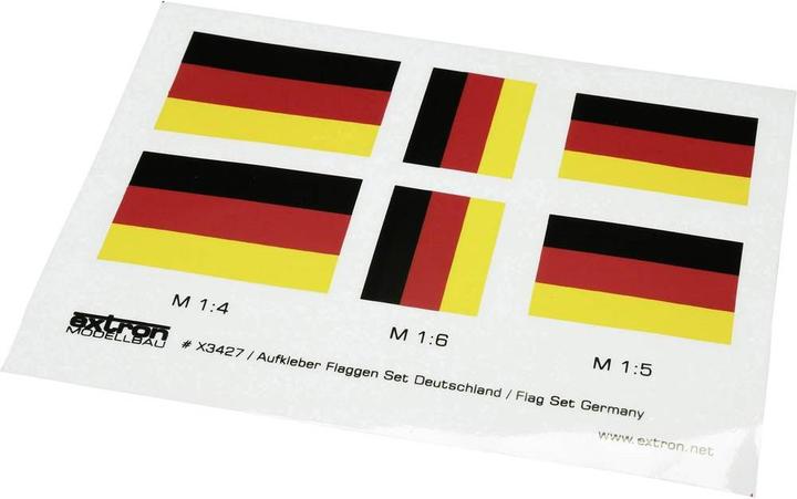 Produktbild Extron Modellbau Aufkleber Flaggensatz