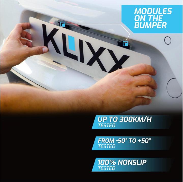 Image du produit Support de plaque d'immatriculation interchangeable (Avant + arrière, Format long)