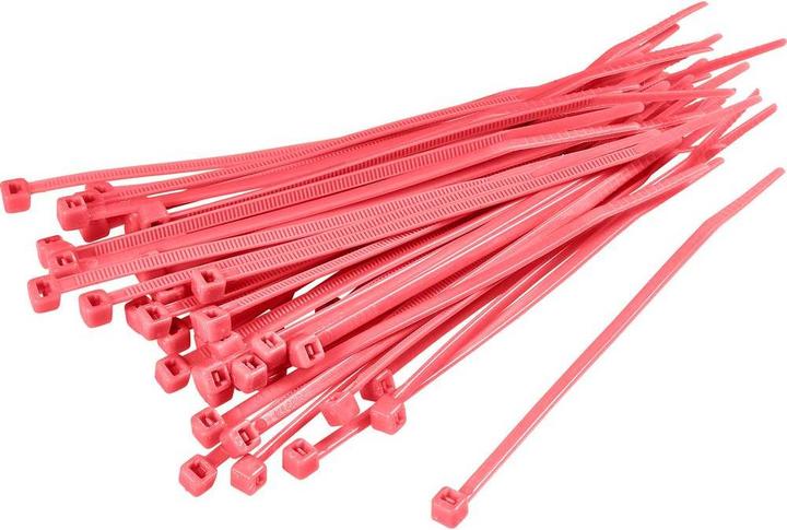 Tru Components Kabelbinder 155 mm Rot 1593698 (Kunststoffkabelbinder, 155 mm, 100 Stk.)