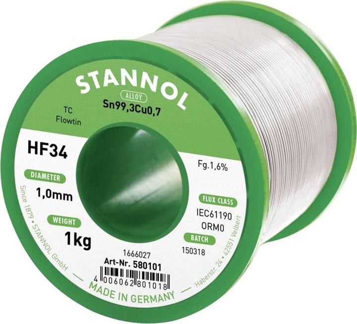 Actual product image Stannol Solder, lead free Coil, leaded (Solder)