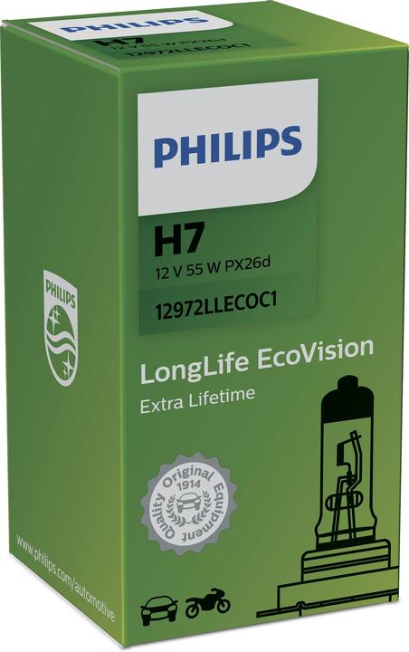 Actual product image Philips H7 LongLife EcoVision (H7)