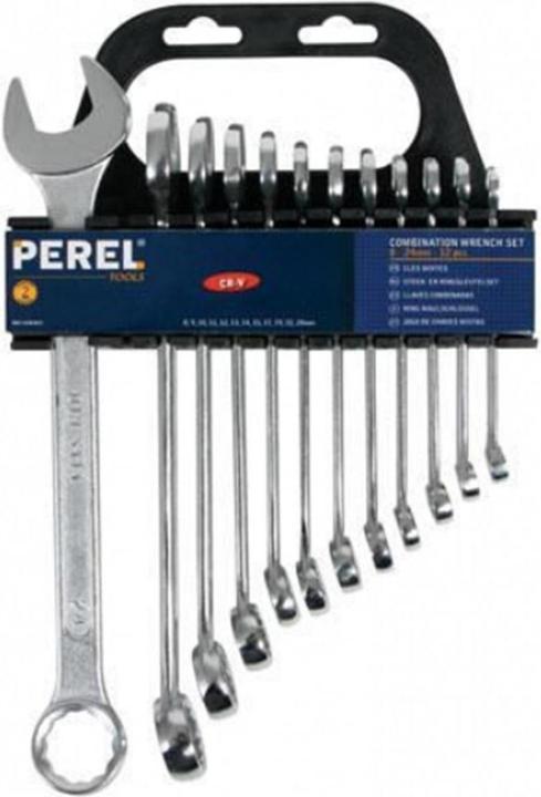 Produktbild Perel 1430-R12 Ring-Gabelschlüsselset 8-24mm (8 mm, 24 mm)