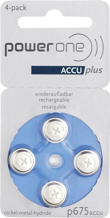 Produktbild Powerone Hörgeräteakku ZA 675 NiMH P675 (4 Stk., 74 mAh)