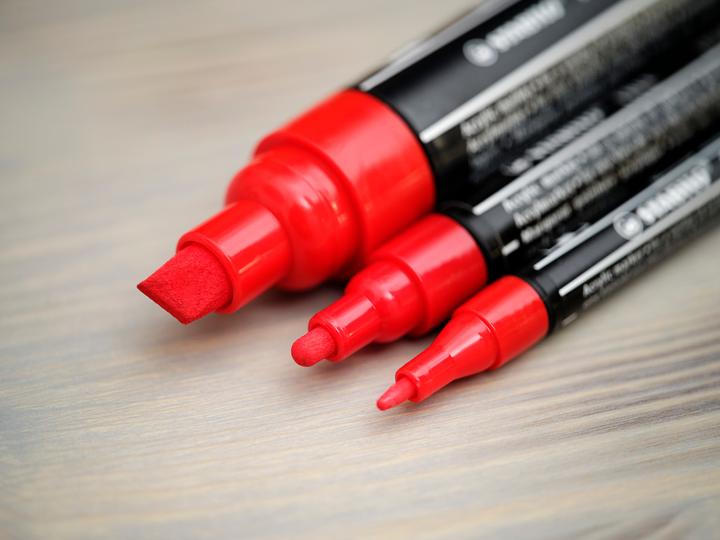 Immagine prodotto STABILO Creatore di acrilico GRATUITO (Pink, Azzurro, Nero, Bianco, 3 mm, 5 x)