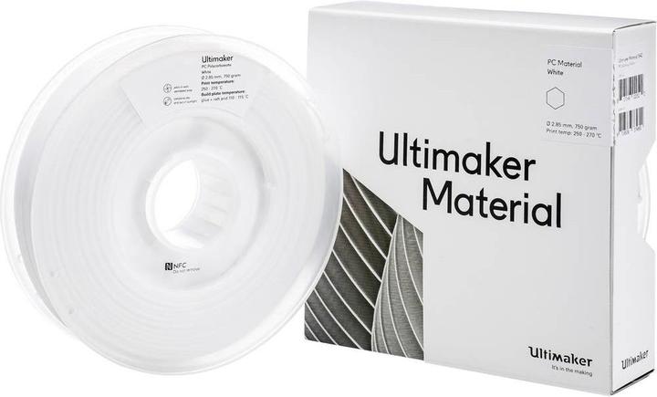 Produktbild Ultimaker Filament (Polycarbonat) (PC, 2.85 mm, 750 g, Weiss)