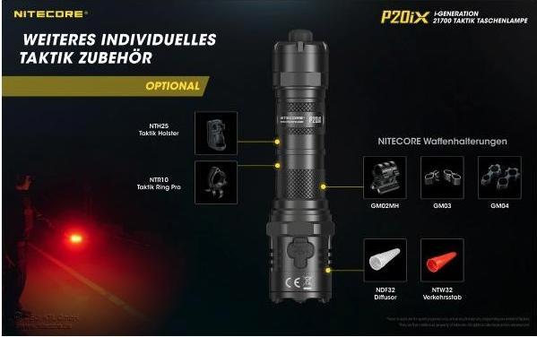 Actual product image Nitecore P20iX - 4000 lumen (14 cm, 4000 lm)