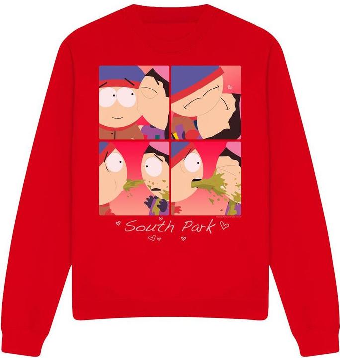Actual product image Ubisoft Unisex Adult Kyle & Wendy Squares Valentine's Day Sweatshirt (S)