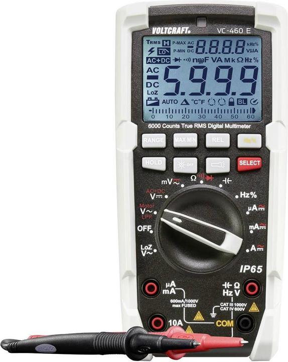 Voltcraft Hand-Multimeter digital Kalibr (CAT III 1000V, CAT IV 600V)
