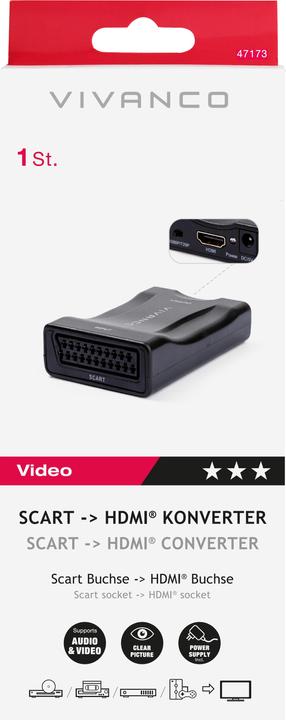 Actual product image Vivanco AV Scart - HDMI (Scart)