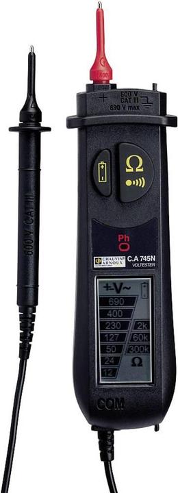 Image du produit Chauvin Arnoux Testeur de tension bipolaire C. (CAT III 600V)