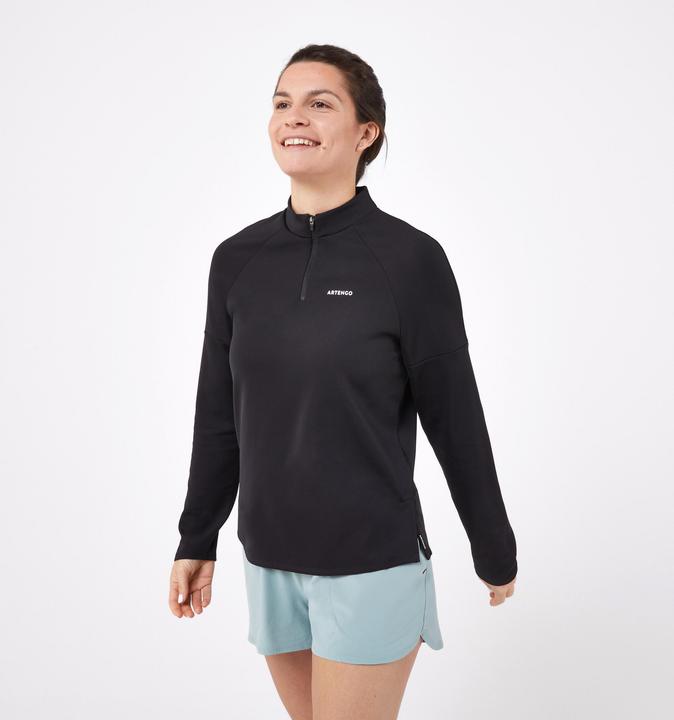 Artengo Damen Langarmshirt Tennis - TTS ML TH Damen schwarz (44)